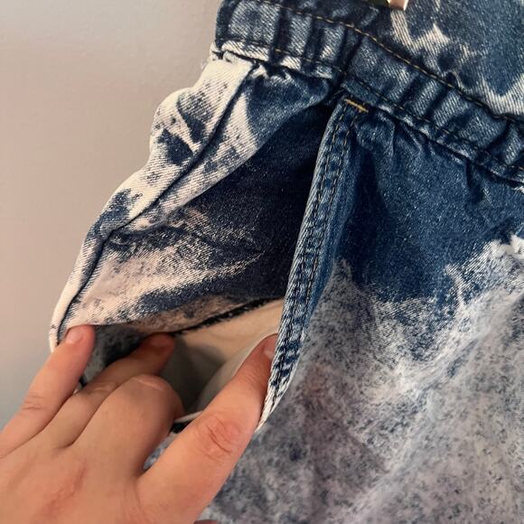 Vintage Jordache Acid Wash Pull On Jean Shorts Women's Size 10 1980s Early 1990s - Picture 4 of 9